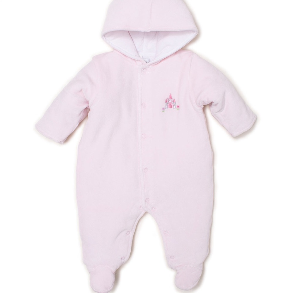Kissy Kissy Pink Velour Pram Suit... Never Worn